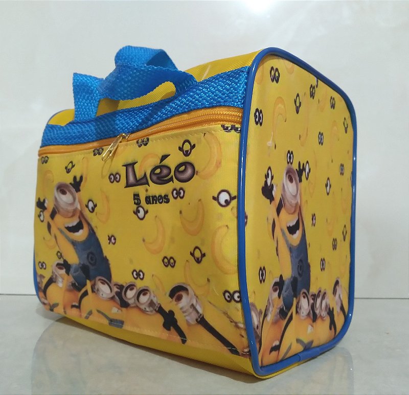 Mini Bolsa Esportiva Infantil Personalizada Minions