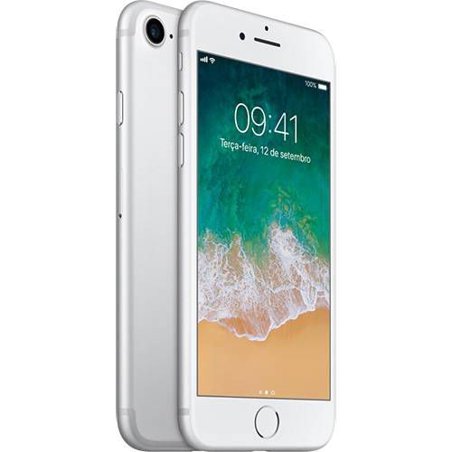 APPLE IPHONE 7 32GB PRATA NOVO COM CAIXA COM GARANTIA DE 2 ANOS