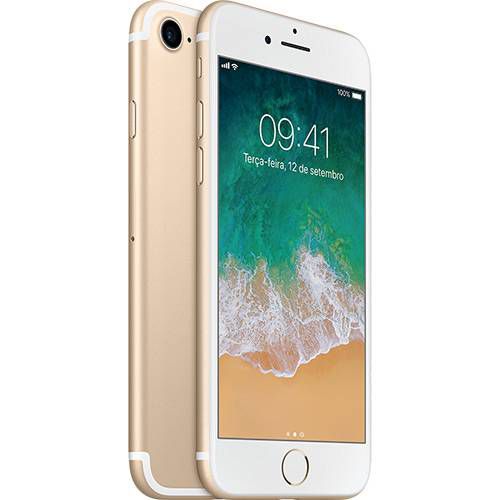 APPLE IPHONE 7 128GB DOURADO 4.7 NOVO COM CAIXA COM GARANTIA DE 2
