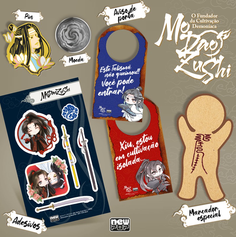 NewPOP revela a capa da novel Mo Dao Zushi