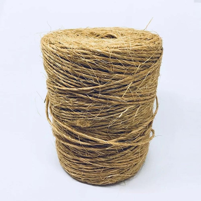 Rolo Corda Sisal Oleado Cor Laranja 2mm 300mts Artesanato - clickferragem