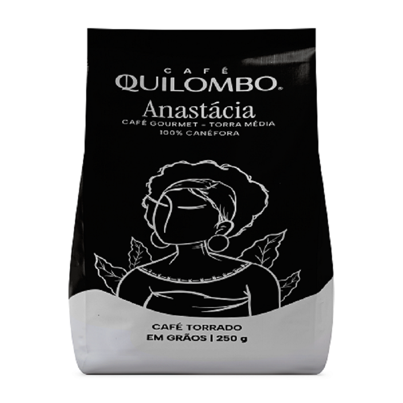 CAFÉ QUILOMBO ANASTACIA TORRADO EM GRÃOS 250G - CAFFEZIN