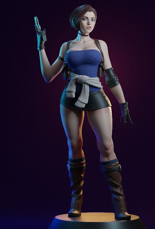 Figure Jill Valentine - Resident Evil - Estilizada - Arkana Geek