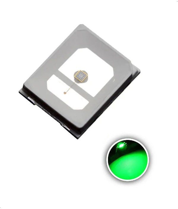 LED 2835 1W 3V Verde 520-530nm SMD K2686 - DUALSHOP® Automação