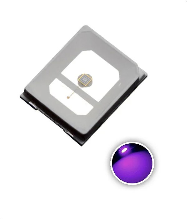 LED 2835 1W 3V Ultra Violeta UV 395nm SMD K2687 - DUALSHOP