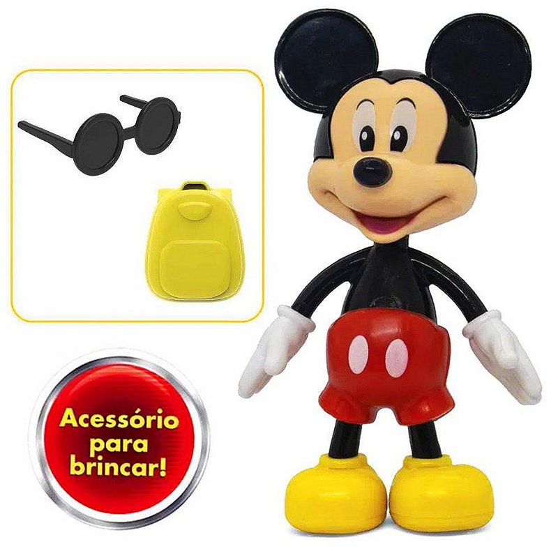Boneco Mickey com acessórios - Disney Junior - Kiko Brinquedos