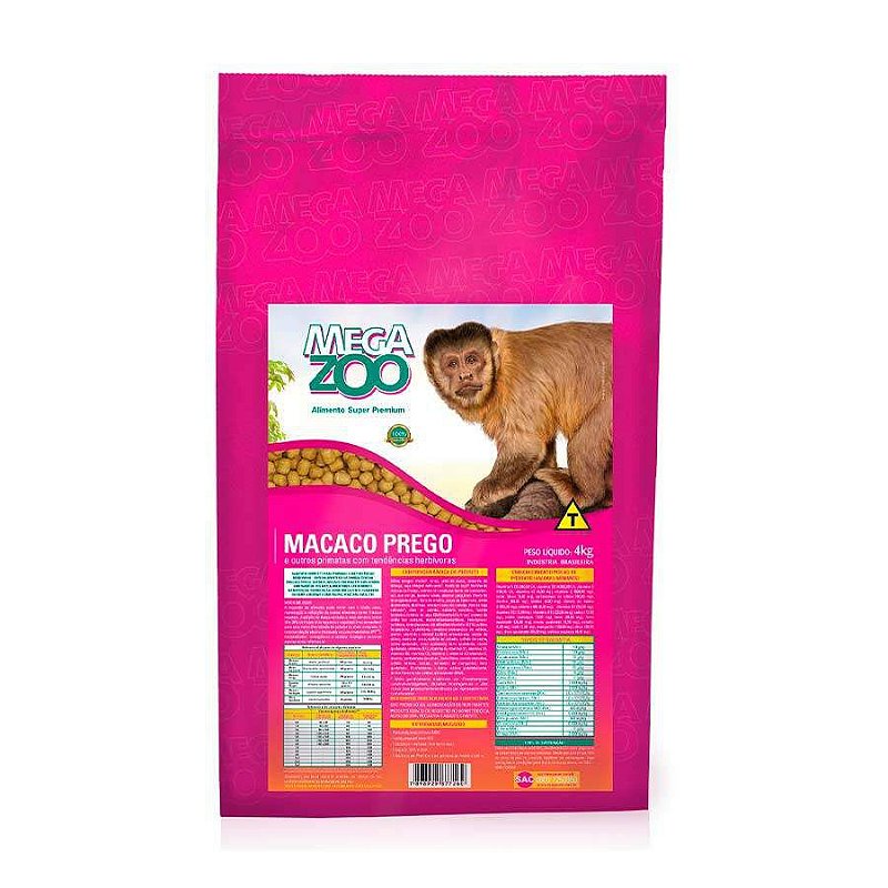 Megazoo Macaco Prego 4Kg - Ezootique