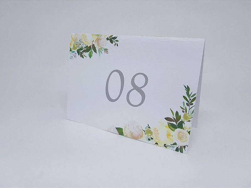 Reservado de mesa floral
