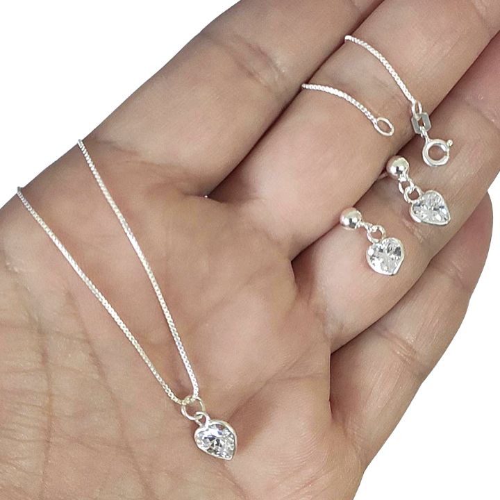 PULSEIRA DE PRATA COM CORAÇÃO ELO DO AMOR - Moriá Joias em Aço Inox