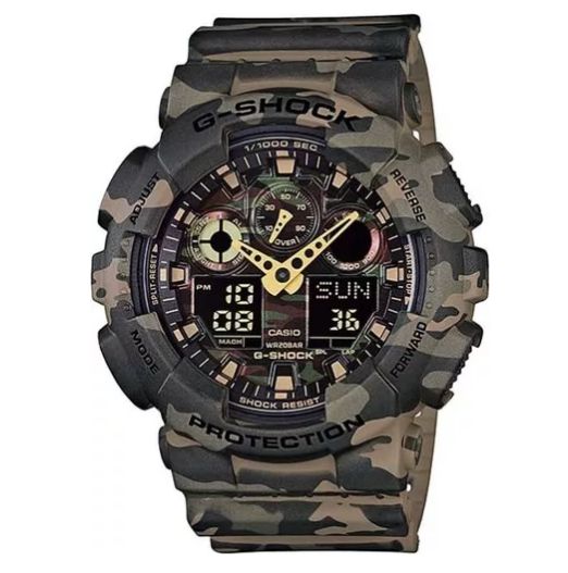 g shock preto fundo camuflado