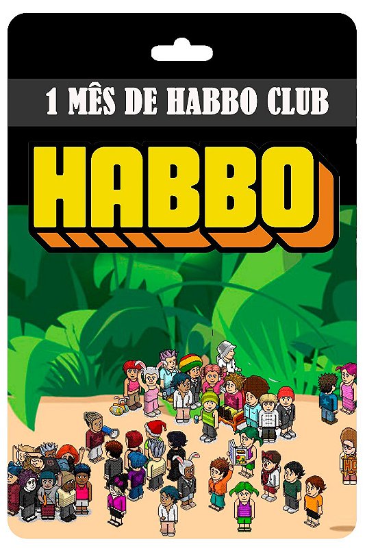 Cartão Habbo 1 Mês Habbo Club Br Brasil Loja Rider Place