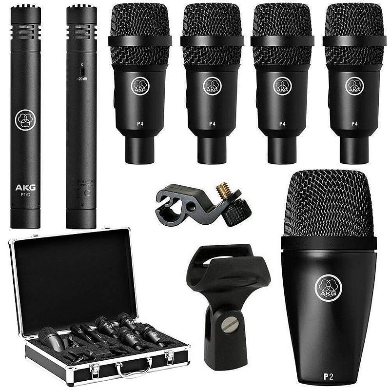 Kit Microfone para Bateria AKG Drum Set Session I - Krunner - Loja