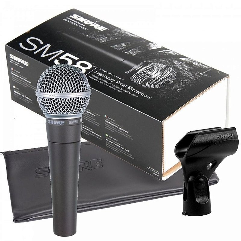 Microfone de Mão Shure SM58 LC - Krunner - Loja de Instrumentos