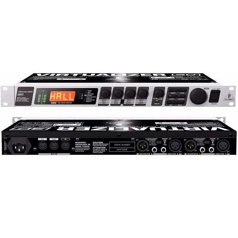 ギター Behringer Virtualizer 3D FX2000 ギター Behringer Virtualizer 3D FX2000 Behringer VIRTUALIZER 3D