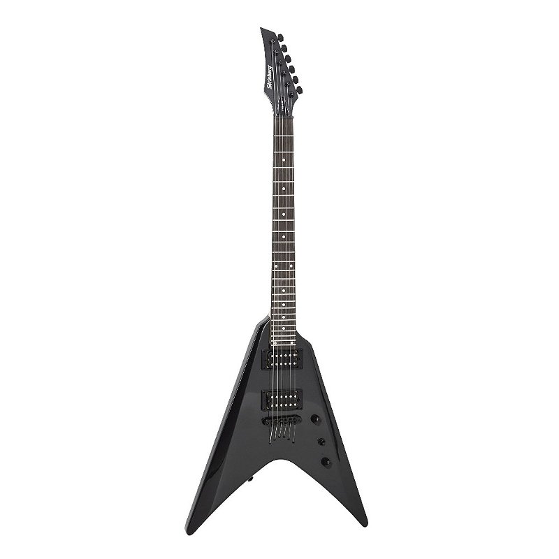 Guitarra Fly V Strinberg FVS-450 OB Preta com Capa - Krunner
