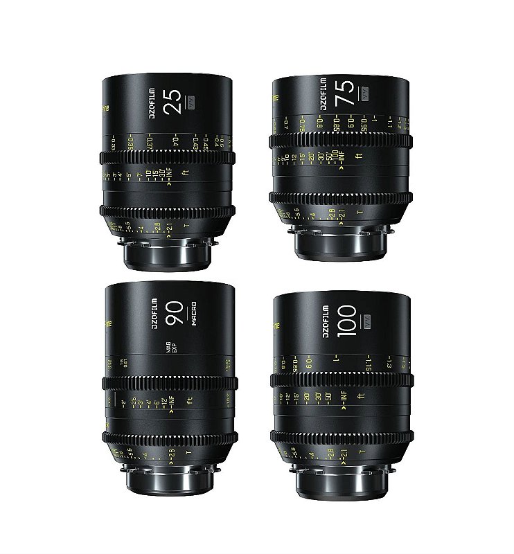 Kit 4 lentes VESPID (Montagem PL e EF) Dzofilm (SOB ENCOMENDA