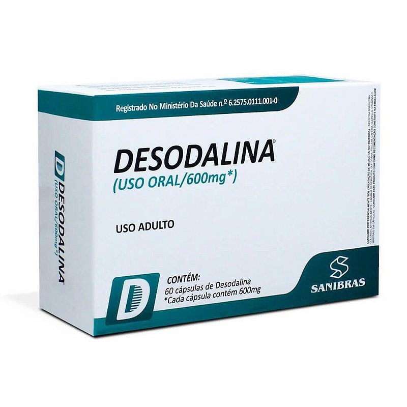 Termogênico Desodalina 600mg  Com 60 Cápsulas - Coop Drogaria