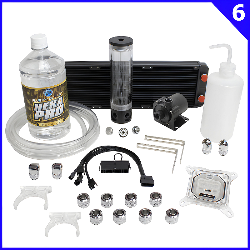 KIT WATER COOLER CUSTOM COMPLETO TIER 6 Intel 360mm RGB - Power UP ...
