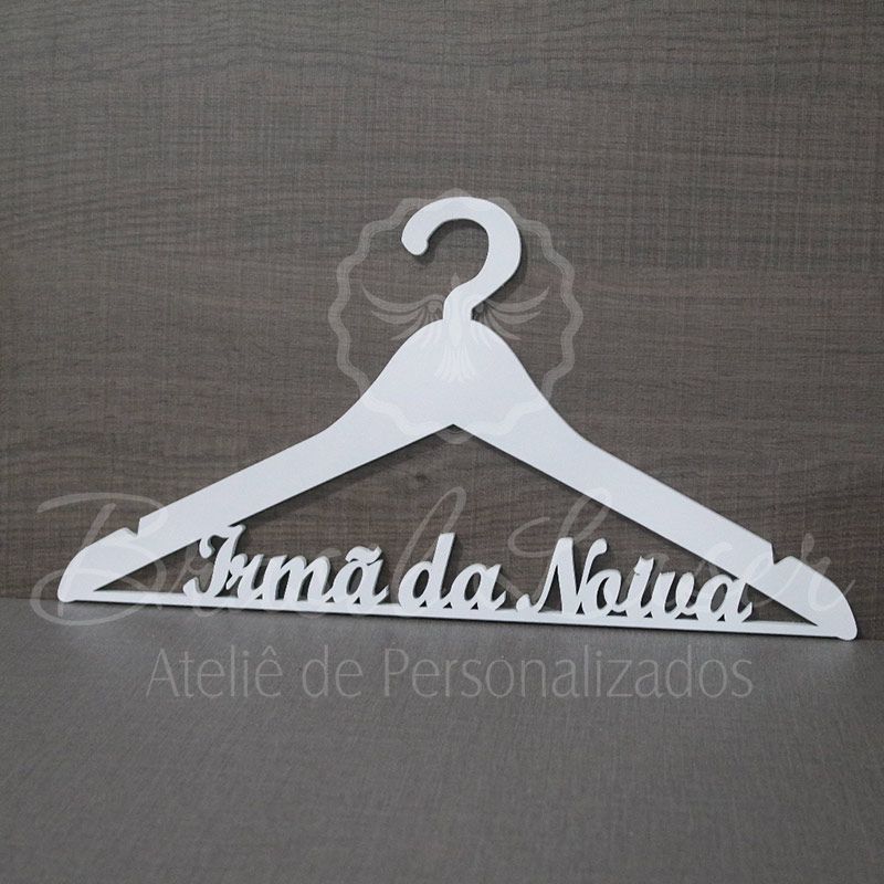 Cabide Personalizado com as Inicial(is) / Nome(s) dos Noivos ou Debutante -  CAV 01047A - Rio Art