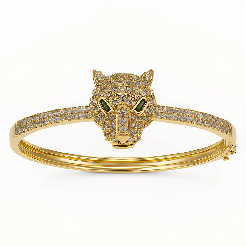 Bracelete de Tigre Banhado em ouro 18k