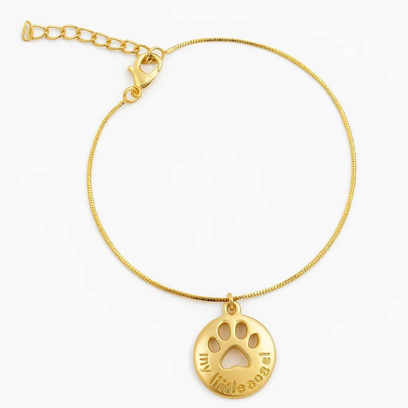 Pulseira My Little Angel Banhada a Ouro 18K