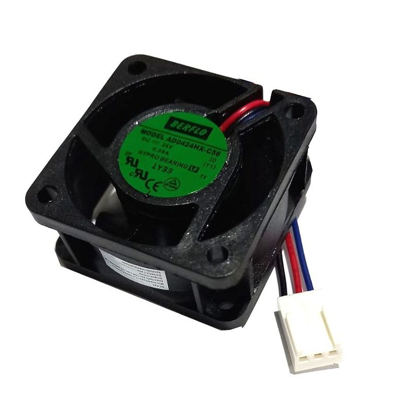 COOLER 40X40X20 24V HYPRO 0.10 AMP 2.16 WATTS 7500 RPM BERFLO 3