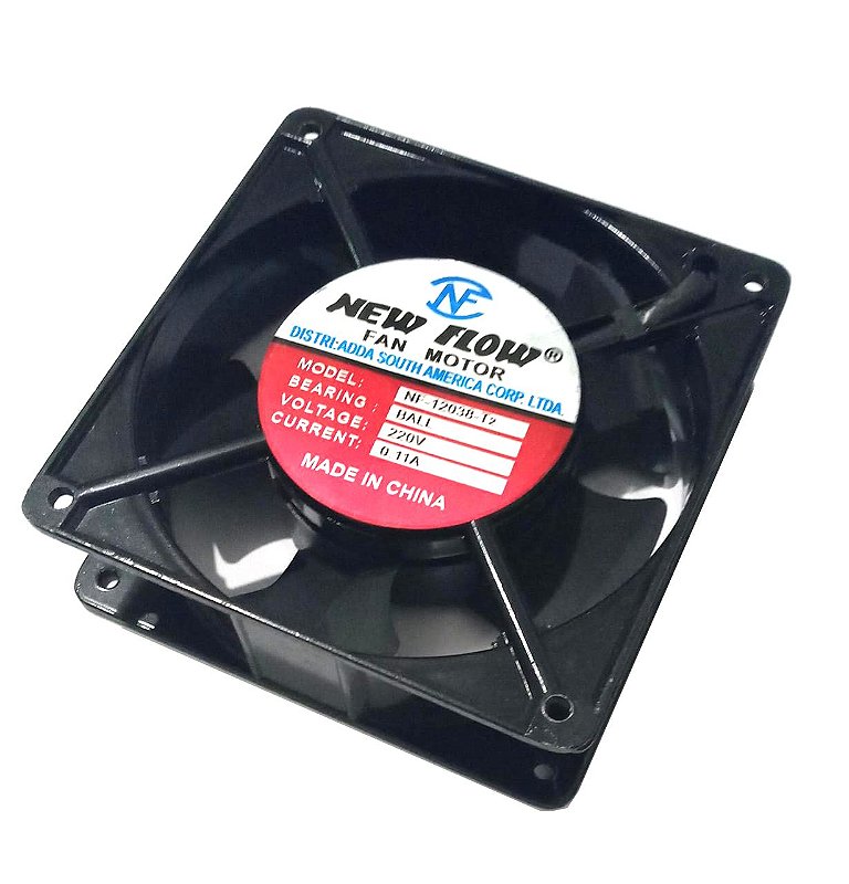 COOLER 120X120X38 220V ROLAMENTO MOD. NF 12038-T2 - 0,11Amp