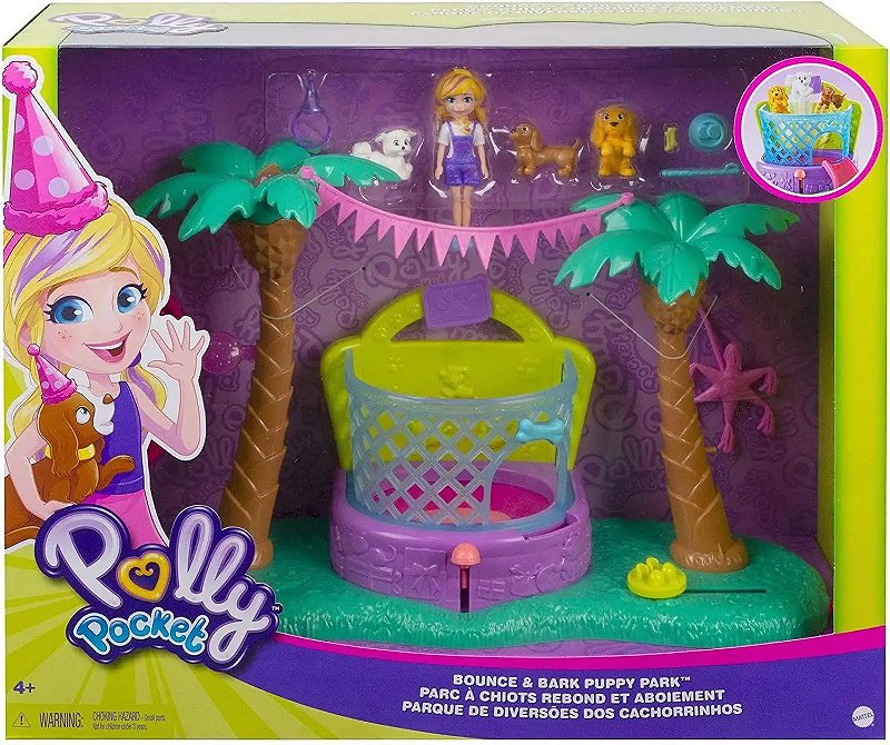 Polly Pocket Parque De Diversões Dos Cachorrinhos Detalhes