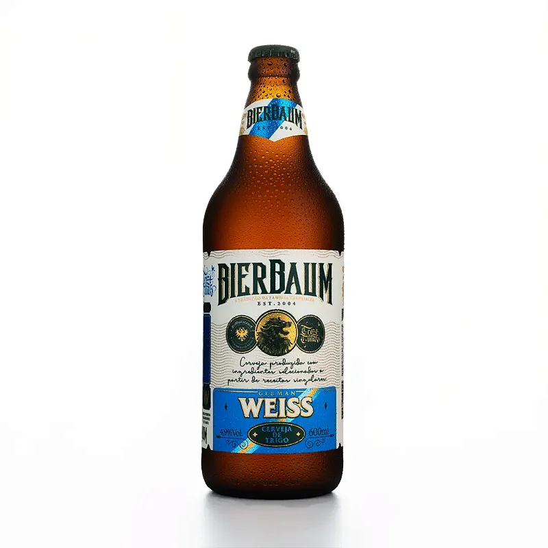 Cerveja Weiss Helles Bierbaum | Garrafa 600ml - Clássica de Trigo