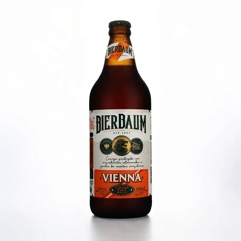 Cerveja Vienna Bierbaum | Garrafa 600ml - Maltada e Lupulada