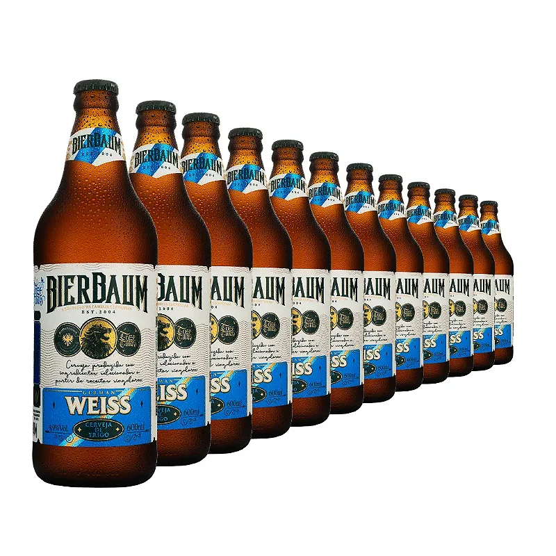 Caixa com 12 Cervejas de Trigo Weiss Bierbaum 600ml | Artesanal