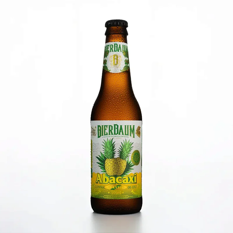 Caixa com 12 Cervejas Fruit Beer Abacaxi Bierbaum | Garrafa 355ml