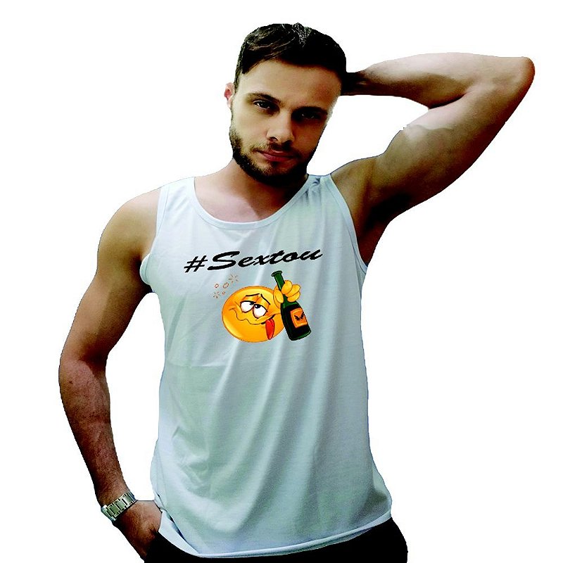 Promoção regatas masculinas Clearance