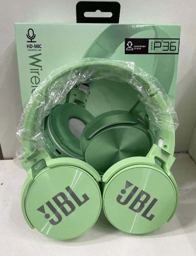 FONE BLUETOOTH/SD/FM P36 JBL VERDE - Barra Soluções Informática e Papelaria