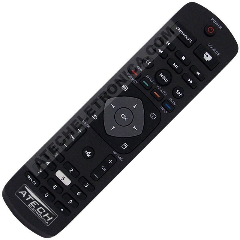 Controle Remoto TV Philips CH-1764 (Smart TV)