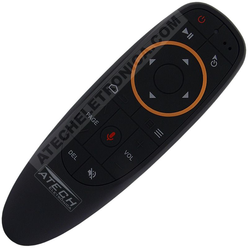 Controle Remoto Air Mouse Universal Smart TV / PC / TV Box com Comando de Voz