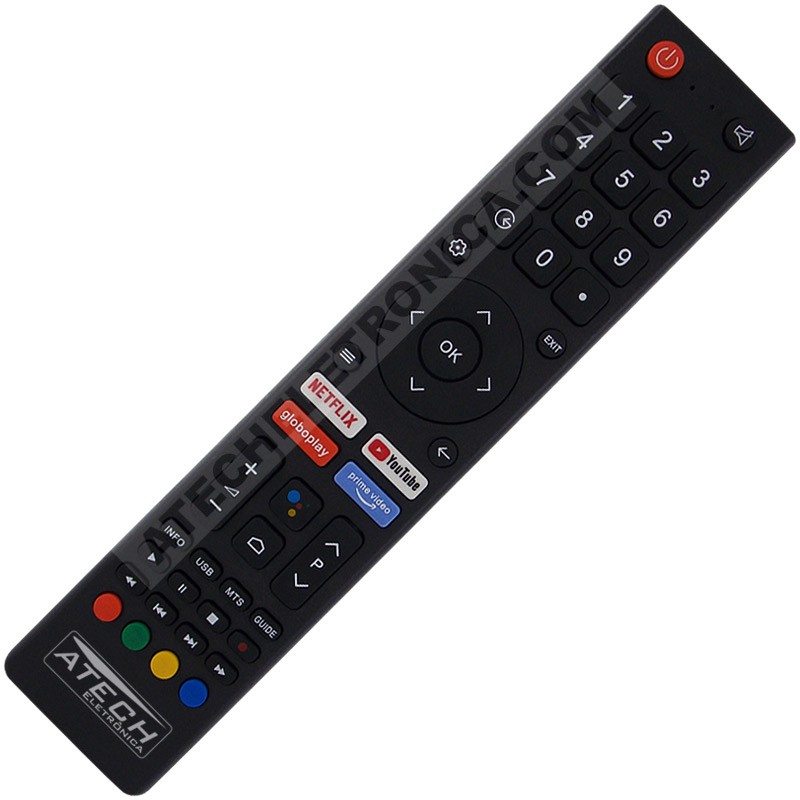 Controle Remoto TV Philco PTV32E20AGBL / PTV40G71AGBL / PTV43AGCG70BLF / PTV50G71AGBLS / PTV55G71AGBLS (Smart TV)