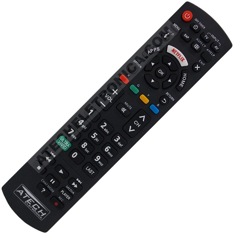 Controle Remoto TV Panasonic TC-32CS600B / TC-40CS600B / TC-40DS600B / TC-40DX650B / TC-43CS630B / TC-43DS630B (Smart TV)