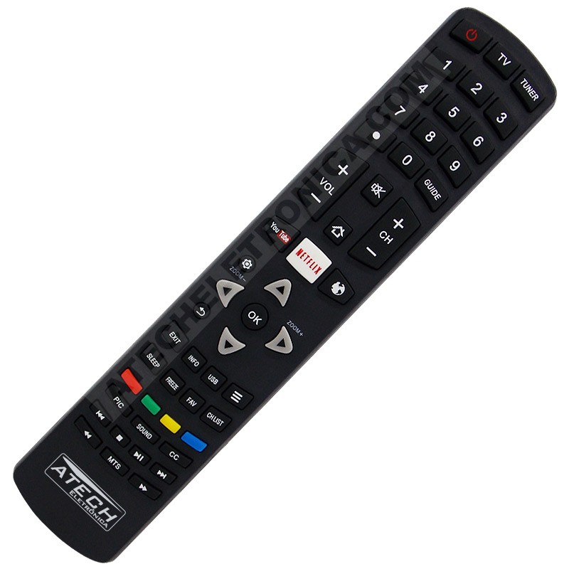 Controle Remoto TV Toshiba CT-8505 / TCL L32S4900 (Smart TV)