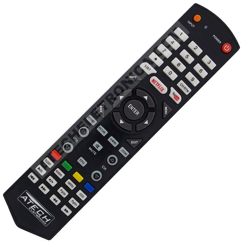Controle Remoto TV Semp Toshiba CT-8063 / 40L2500 / 43L2500 (Smart TV)