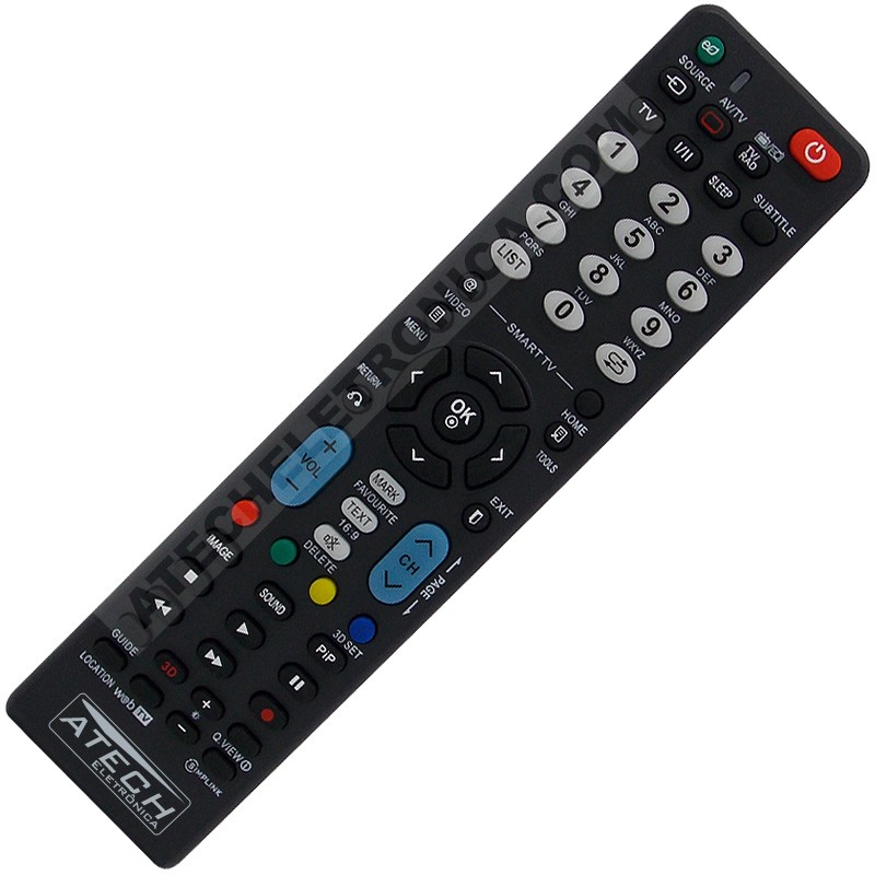 Controle Remoto Universal TV LCD / LED / Smart TV LG 6710900010F