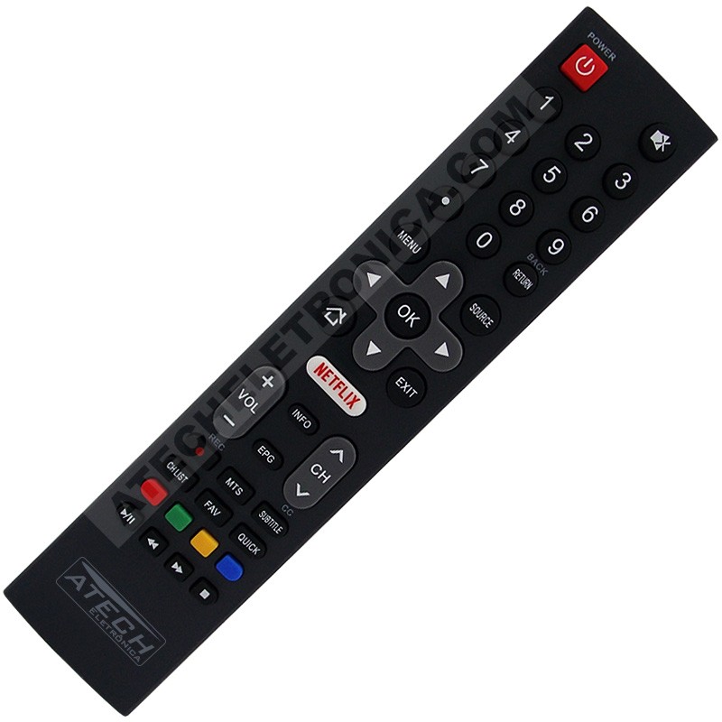 Controle Remoto TV Philco PTV55U21DSWNC / PTV55U21DSWNT (Smart TV)