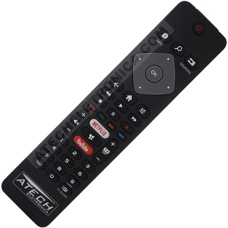 Controle Remoto TV Philips 50PUG6654 / 55PUG6654 / 58PUG6654 (Smart TV)
