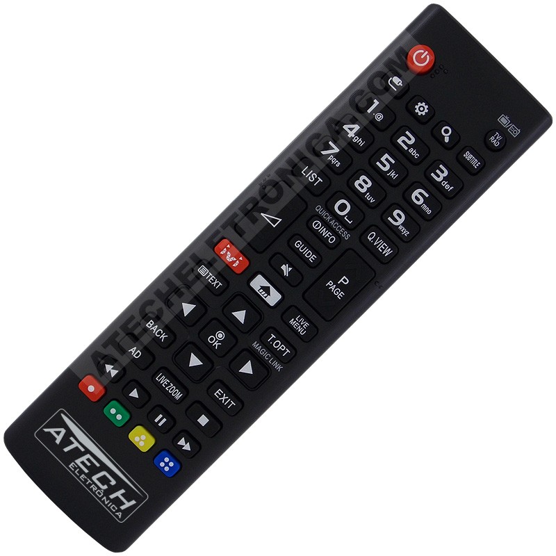 Controle Remoto TV LG AKB75095312 / 24LJ480U / 28LK480U (Smart TV)