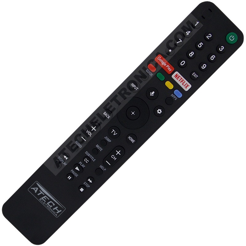 Controle Remoto TV Sony RMF-TX300B / XBR-55X855G (Smart TV)