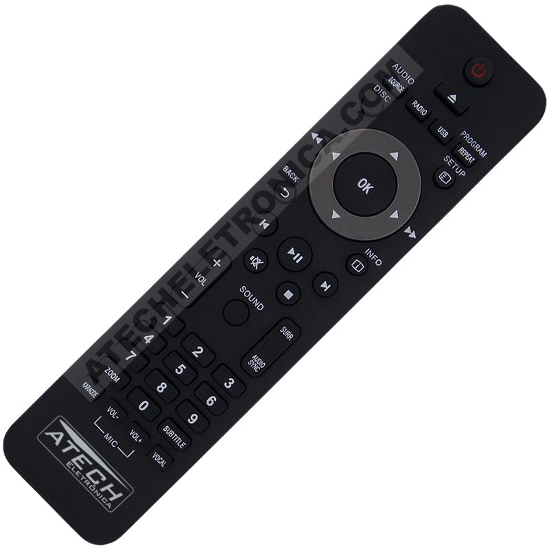 Controle Remoto Home Theater Philips HTS3181 / HTS3510 / HTS3520 / HTS3576 / HTS3578W / HTS5520 / HTS5530 / HTS5540 / HTS5550