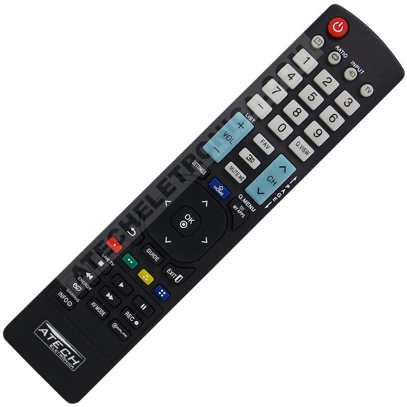 Controle Remoto TV LG AKB73615319 / 42LM6200 / 47LM6200 / 55LM6200 / 65LM6200 / 42LM6210 / 47LM6210 / 55LM6210 / 65LM6210
