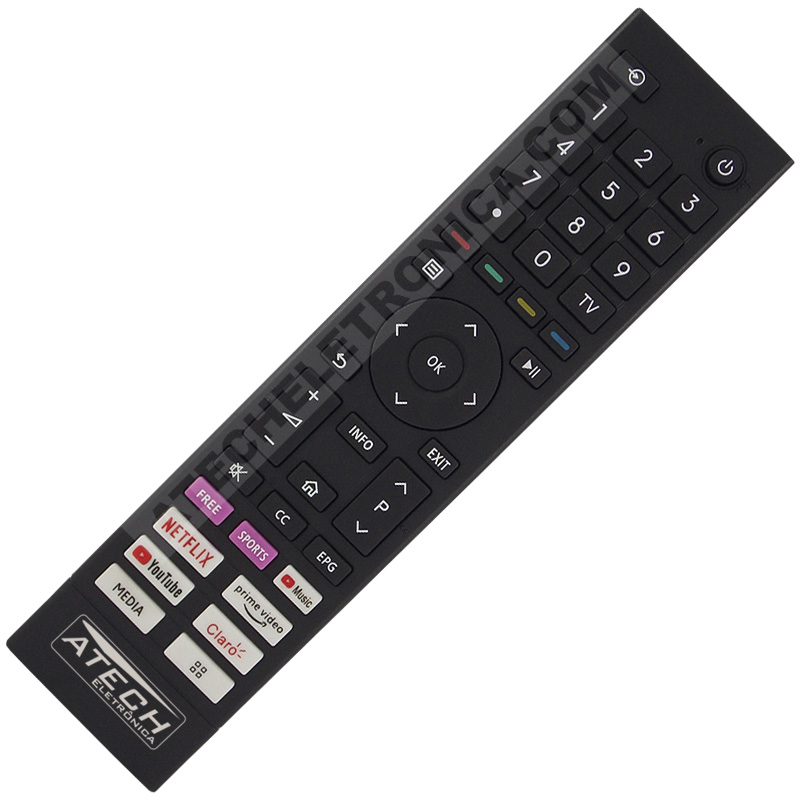 Controle Remoto TV Toshiba CT-95030 (Smart TV)