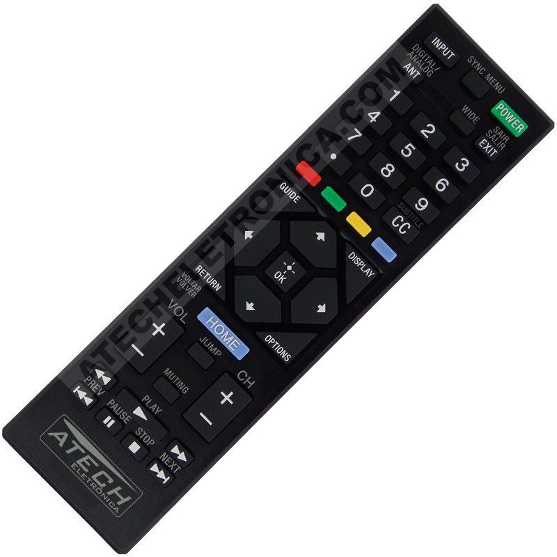 Controle Remoto TV Sony RM-YD093 / KDL-24R405A / KDL-24R407A / KDL-24R425A / KDL-32R405A / KDL-32R407A / KDL-32R424A