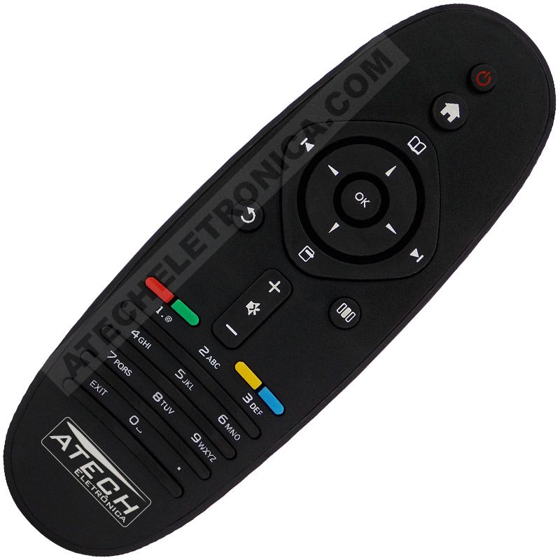 Controle Remoto TV Philips 32PFL5615D / 32PFL6615D / 40PFL5615D / 40PFL6615D / 40PFL8605D / 46PFL5615D / 46PFL6615D